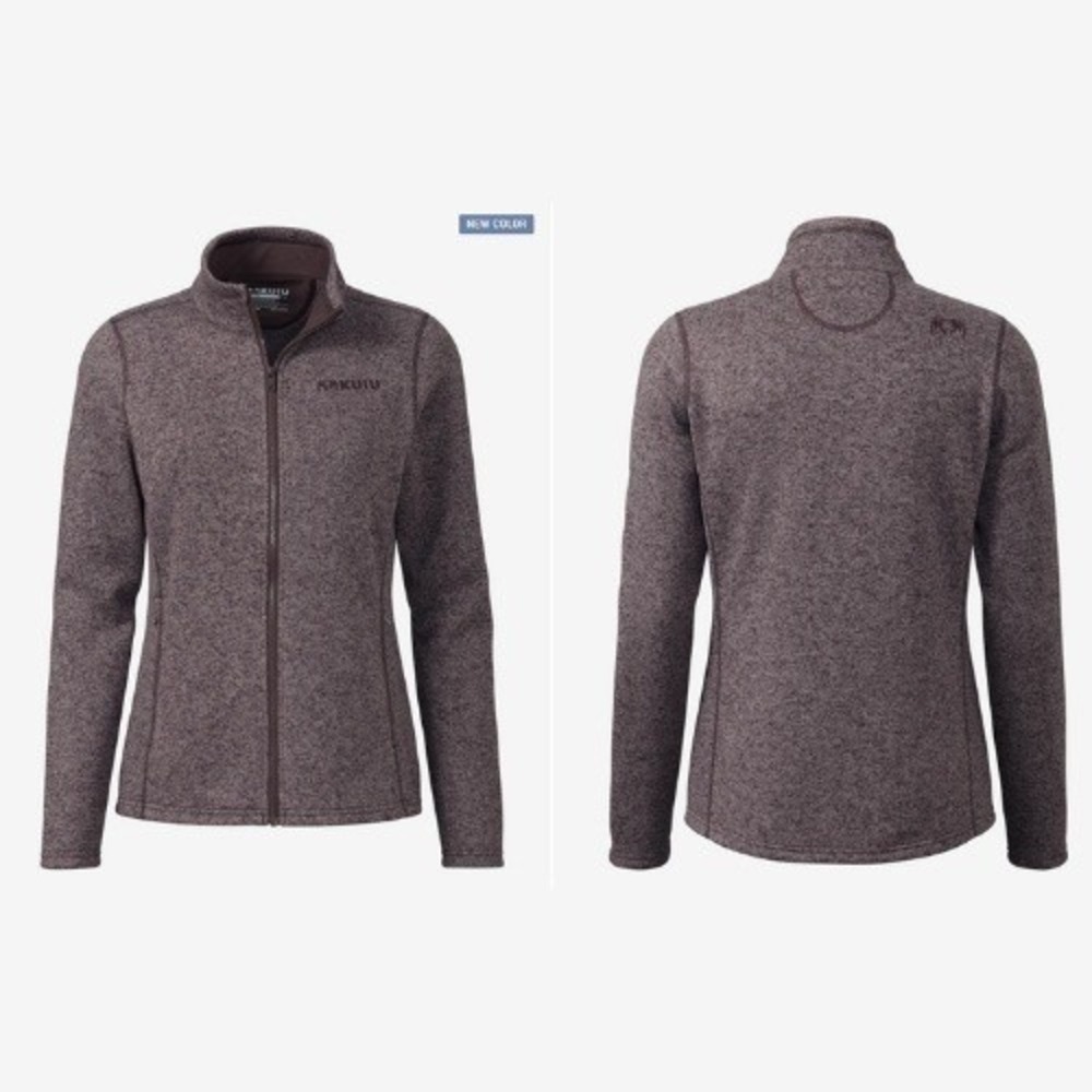 NWT KUIU Women's Base Camp Full Zip Sweater Dusk‎ Heather Mauve Fleece Medium
